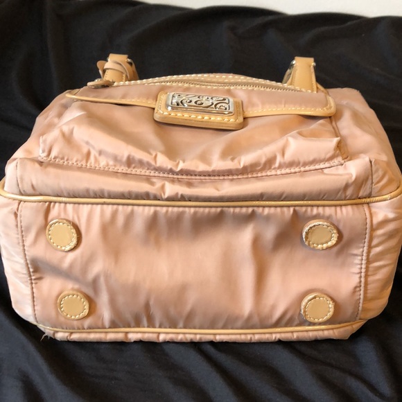 Brighton Handbag microfiber tan/taupe recently cleaned - Picture 4 of 11
